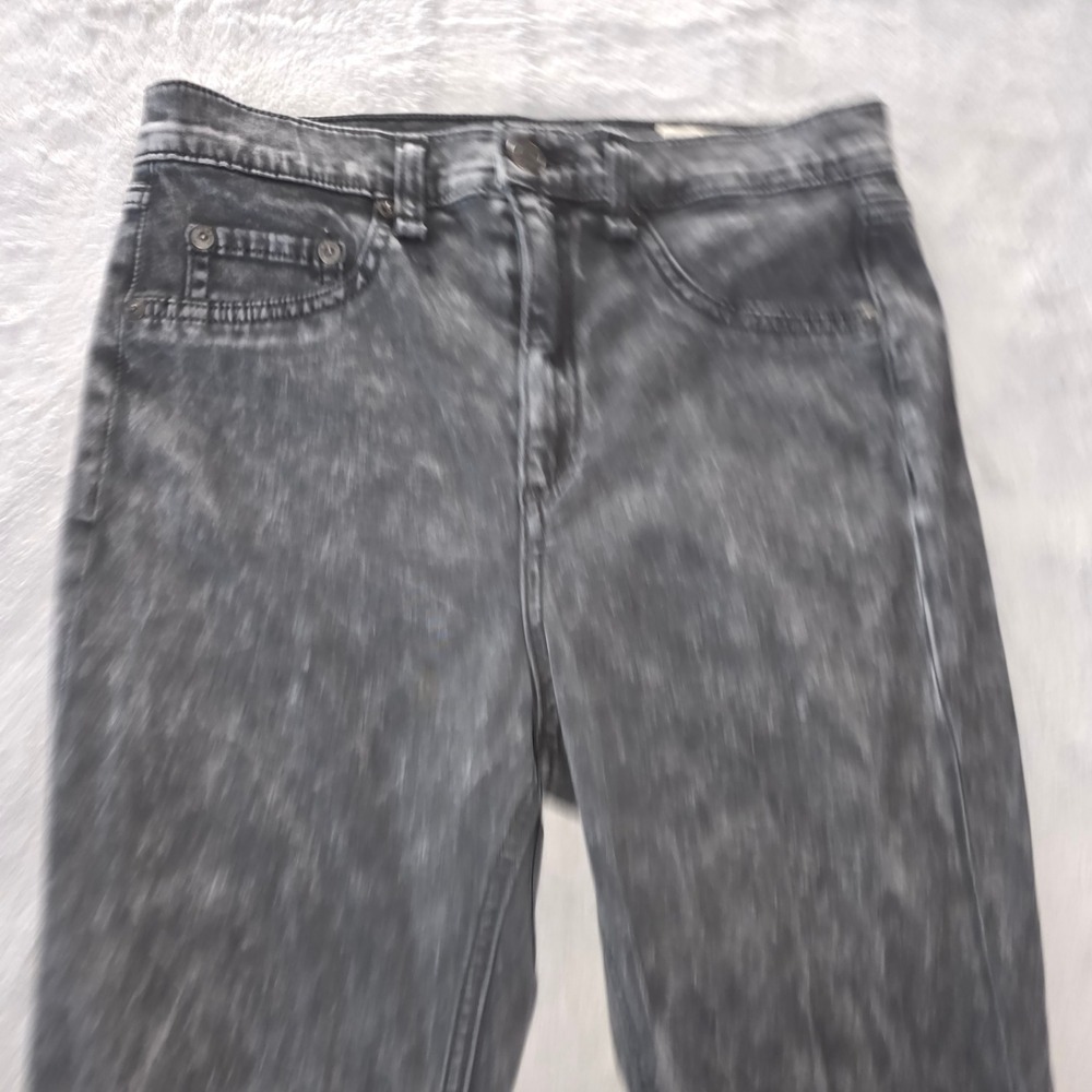 Rag & Bone JEAN Justine Skinny Acid Wash Black Denim Jeans 27